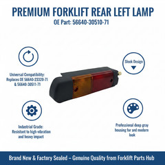56640-30510-71 Forklift Left Rear Lamp Replacement Deep Gray Light OE Part