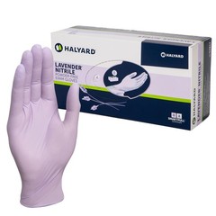 Lavender Nitrile Exam Gloves, Powder-Free, Non-Sterile, 3.1 mil, 9.5 Inches, Lav