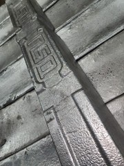 Aluminum Ingot A356.2A Casting Alloy 35 LBS Stamped w/lot number.