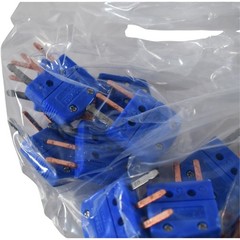 Pack of 12 NEW Omega MTP-T-M Miniature Thermocouple Connector 3 Prong Blue Male