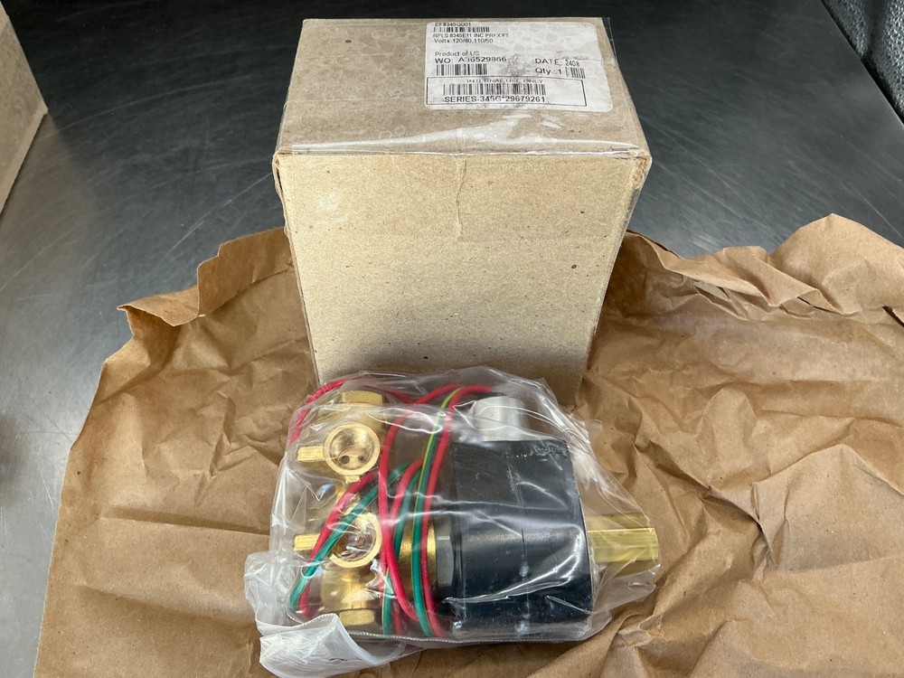 ASCO EF8345G001 Solenoid Valve – 1/4″ NPT, Brass, 4 way, NBR Seal
