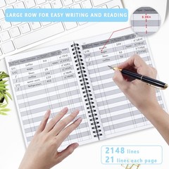 A6 Big Checkbook Register, Check Registers for Personal, Check Book Register