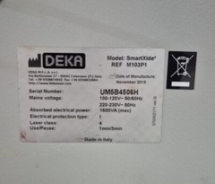 DEKA Smartxide2 M103P1 C60 MonaLisa Touch CO2 Laser System HiScan DOT 2015 AS IS