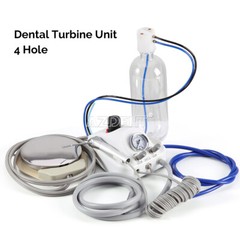 Dental Turbine Unit 3 Way Syringe Work with Air Compressor /Handpiece 4/2Hole
