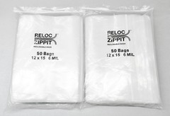 6 MIL 12×15 Zip Seal Lock Bags Zip Slide Lock Thick Clear Reloc Jumbo 12 x15 100