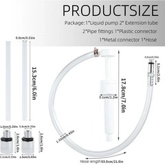 2 PCS Fluid Pump for Quart Bottles Gear Oil Transmission & Differential Transfer