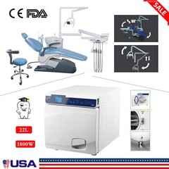 Dental Chair Unit Computer Controlled DC Motor + Doctor Stool TJ2688-A1 /Turbine