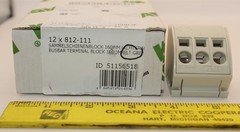 12 PIECE WAGO 812-111 BUSBAR TERMINAL BLOCK 16mm² (LIGHT GREY)