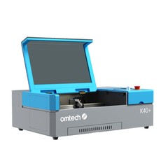 OMTech 45W K40+ CO2 Laser Engraver Marker Machine 8 x 12in W/ Rotary Axis