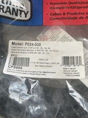 25′ Tripp-Lite P024-025 Power Extension Cord 125V 15A
