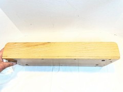Vintage Desk Organizer Oak Wood Table Book Rack Shelf Country Ship 20.5 x 8 x 2
