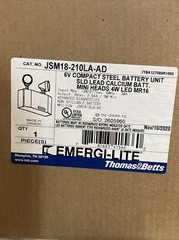 New 6V Compact Steel Battery Unit SID Emergency Light JSM18-210LA-AD