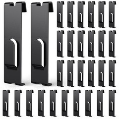 30 Pcs Gridwall Utility Notch Hook Gridwall Picture Hanger Commercial Black Grid