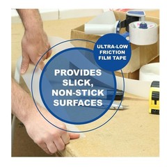 TapeCase 423-5BNC UHMW Polyethylene Film Tape Black 2in x 5yds Slick Non-Stick