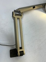 Vtg Burton 220 Industrial Medical Dental Wall Mount Exam Lamp Light Adjustable