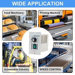 DC 0-90V Knob Motor Speed Controller Variable Adjustable Speed AC 110V Input