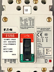 Eaton EGS3125FFG Molded Case Circuit Breaker 3 Pole 125A 600Y/347 VAC Max.