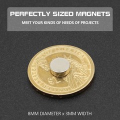 200PCS N35 Strong Neodymium Magnets Round Disc NdFeB Permanent Rare Earth Magnet