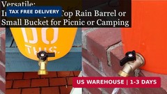 RBS005 Brass Water Container/Rain Barrel Quarter Turn Spigot(LF Compliant, For O