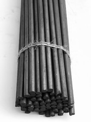 Graphite Rod 99.9% Carbon Rod, Graphite Electrode 25pcs 1/4”x10 ”6x250mm