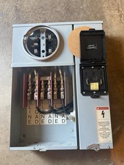 Circle AW B-Line U215 MTBP 100 Amp 5-Jaw Meter Socket W/Boltswitch PT323