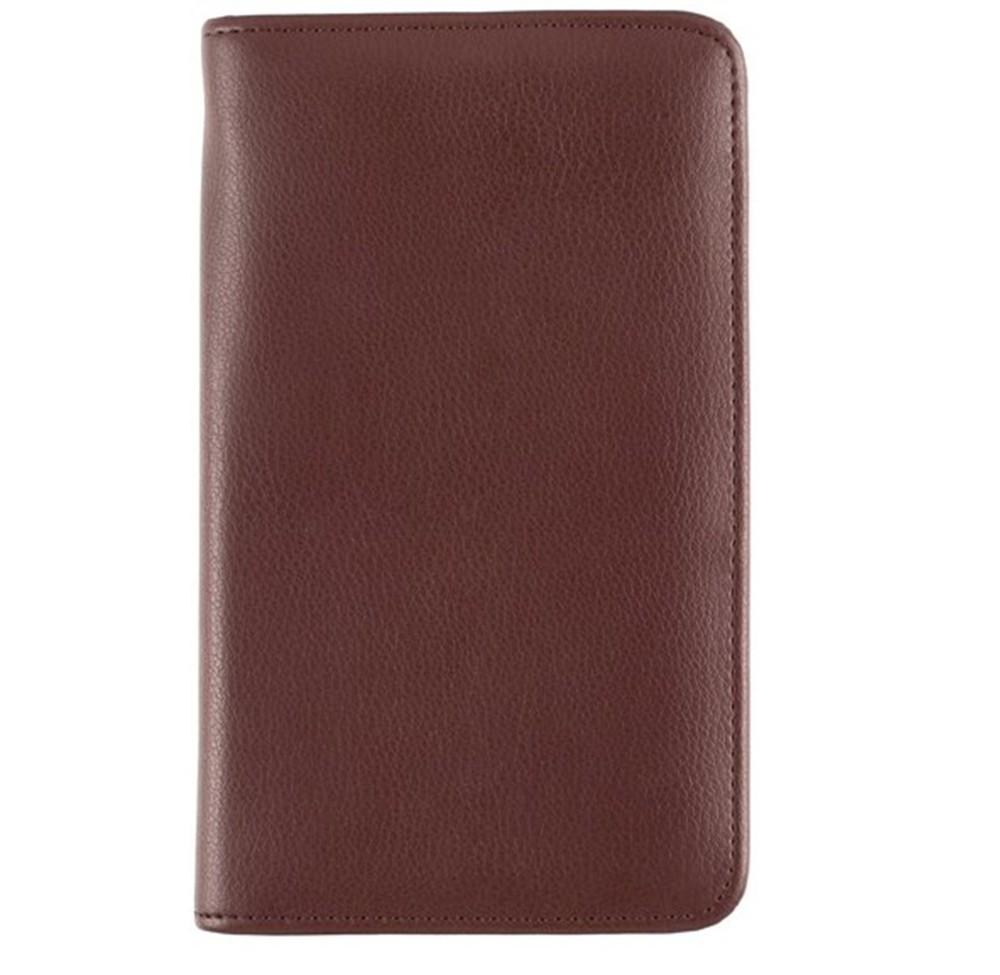 Day-Timer Armorhide Leather Zippered Planner Cover, Burgundy, 3.5″x6.5″