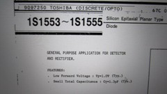 1S1555 Genuine TOSHIBA Made in Japan High Speed Switching Diode, 1 PIECE NOS USA