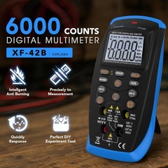 Digital Multimeter TRMS Autorange AC/DC Volt Amp Ohm Temp Continuity NCV 6000Cou