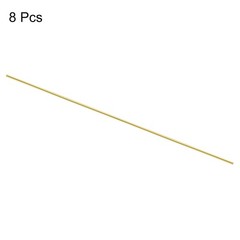 8pcs Brass Rods 1/6″ x 12″ Brass Solid Round Stock Lathe Bar(4mm Dia)