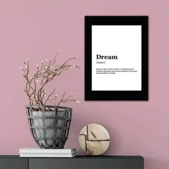 Dream Dictionary Definition Decorative Wall Plaque With Easel Acrylic Stand