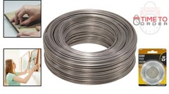 Steel Wire Rope Galvanized 20 Gauge 175ft Corrosion Resistant Holds 15lbs