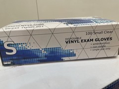 DRE Health Disposable Vinyl Exam Glove Size SMALL case of 1000 Gloves