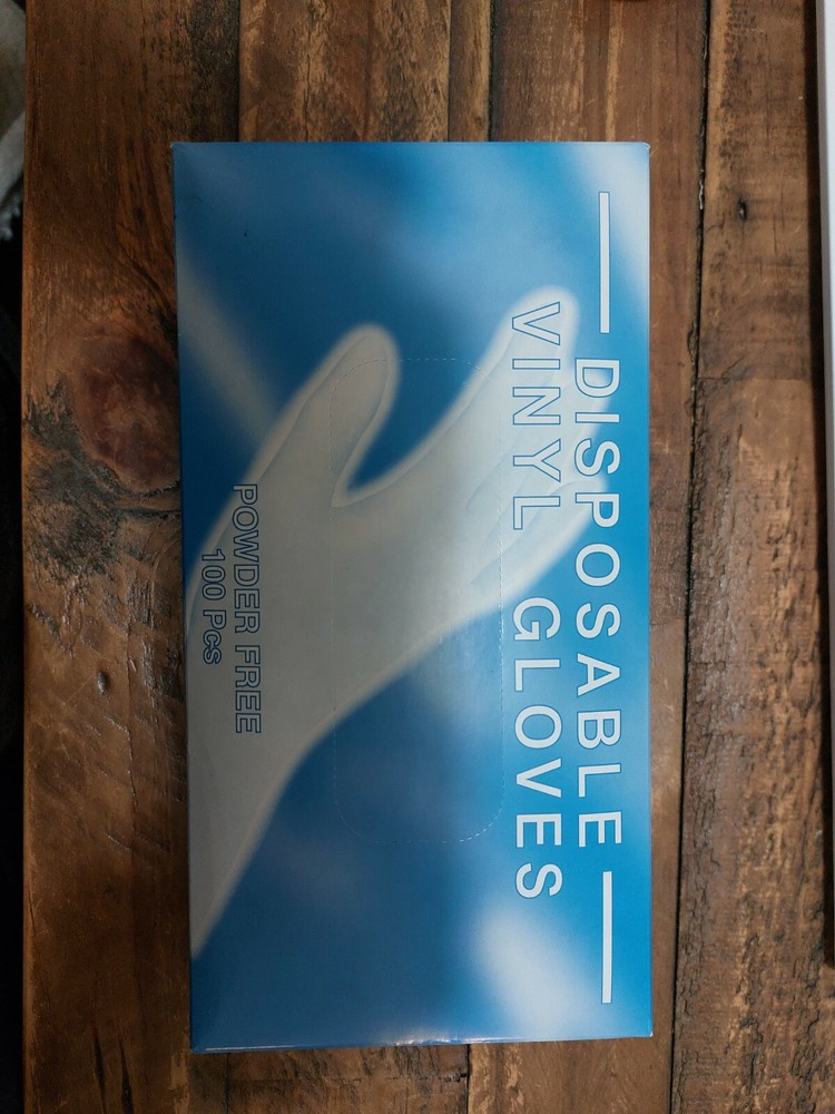 Vinyl GLOVES Powder Free Med. 10/100- 1000 GLOVES TO A CASE