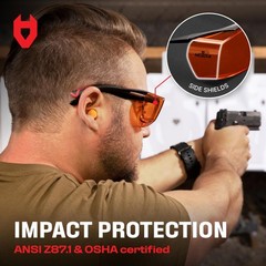 Blue Light Blocking Safety Glasses Over Eyeglasses with 100% UV Protection — …