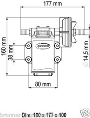 UPX Gear Pump 15L/min Stainless Steel AISI 316L 164 040 13