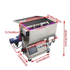 10-50000ml Rotary Pump Filling Machine Liquid Paste Filler 80L Mixing Hopper110V
