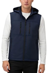 KVE Men’s Windproof Breathable Sleeveless Vest Lightweight 4-Way Stretch Soft…