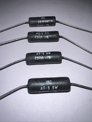 IRC 250 Ohm High Precision Wirewound Resistor 0.1% Tolerance New Quantity of 4