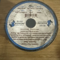 308LFC-O .035” / 9 mm Stainless Steel 1 Lb Spool MiG Wire Blue Demon