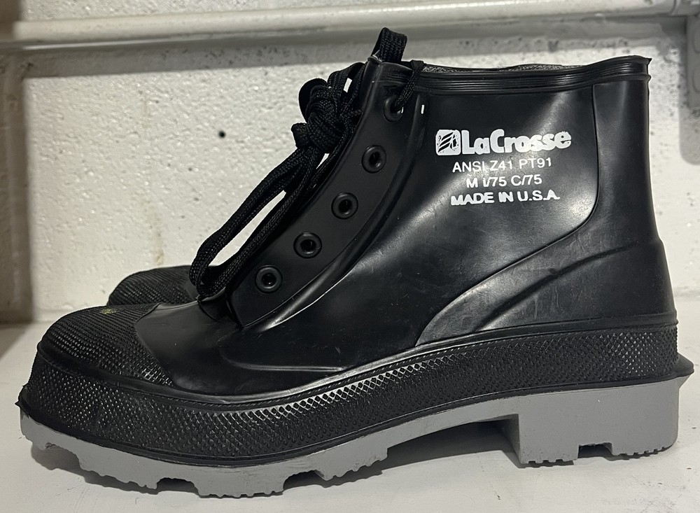 WATERPROOF PVC RUBBER LIGHTWEIGHT STEEL TOE CONSTRUCTION SAFETY WORK SHOES BOOTS