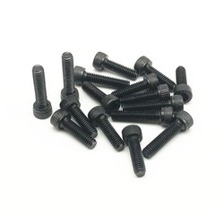 M2 M2.5 M3 M4 M5 Black Socket Cap Screws 12.9 High Tensile Allen Key Bolt DIN912