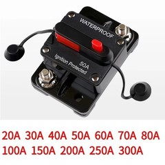 Waterproof Car Circuit Breaker Fuse Reset 30-300 Amp 12V-48V DC Car Boat Auto US