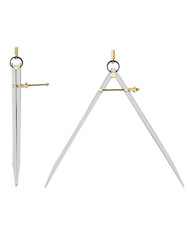 12″ Precision Spring Divider | Drafting & Geometry Caliper for Carpenters