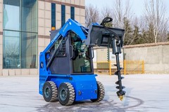 Mini Skid Steer Post Hole Digger 200mm Hydraulic Auger Att Fits TYPHON STOMP 509