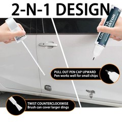 Mosaic Black Metallic Touch Up Paint for Chevrolet, Scratch Repair Pen