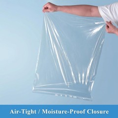 Large Reclosable Storage Bags 50 Pack 18 x 24 Inches 5 Gallon Resealable Zipper