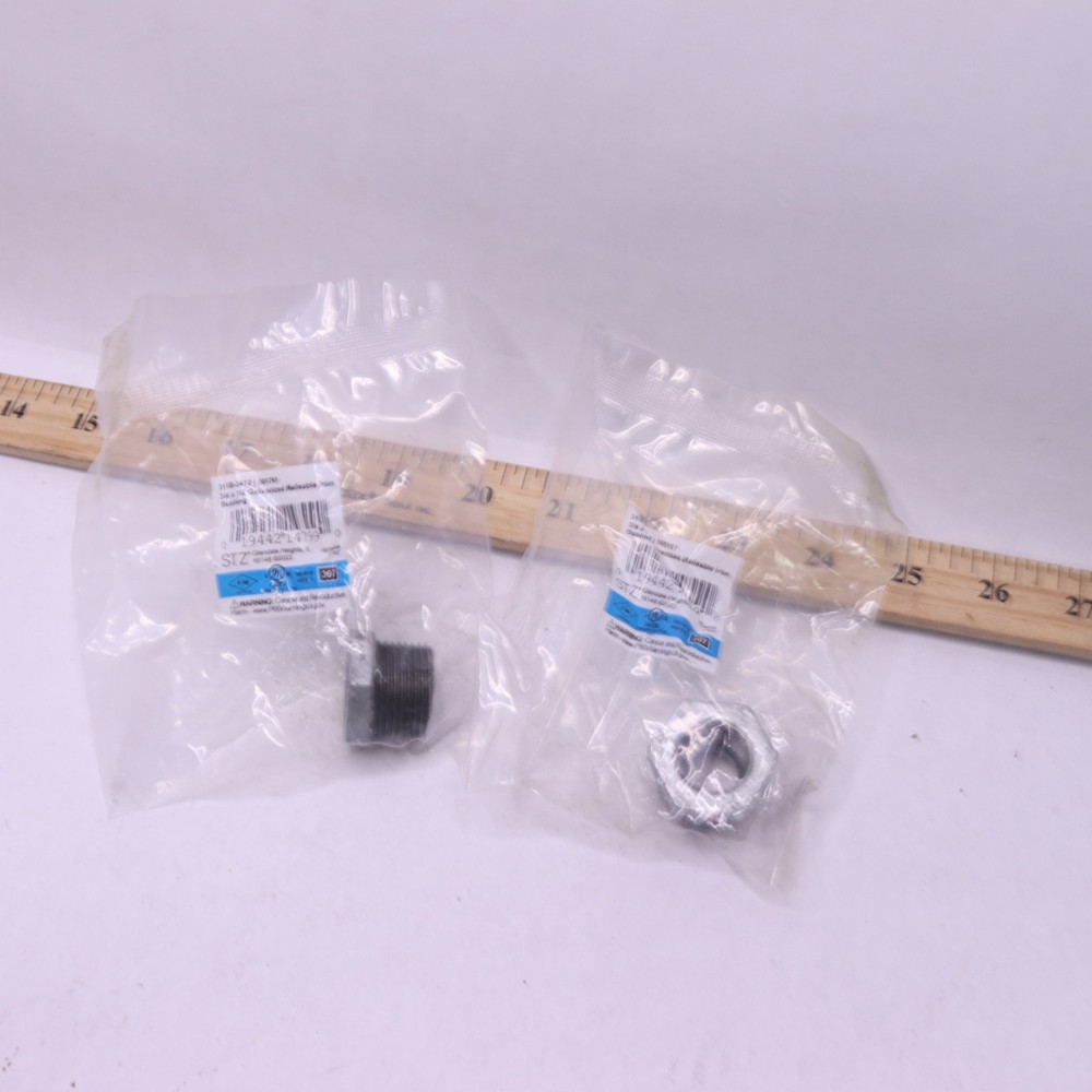 (2-Pk) STZ Industries Galvanized Bushing 3/4″ x 1/2″ 311 B-3412