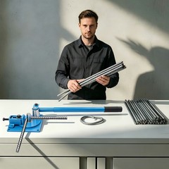 Manual Rebar Bender, Rebar Bending Tool, Manual Rod Bar Bender With 7 Bearings