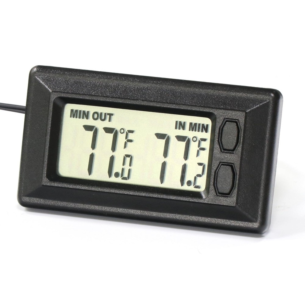 Smart Digital Car Thermometer for Interior & Exterior Use, Dual Display Fahre…