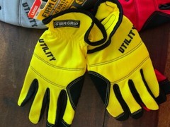 3-Pack Gloves Firm Grip Utility Working Gloves Size Large High Dex Performance